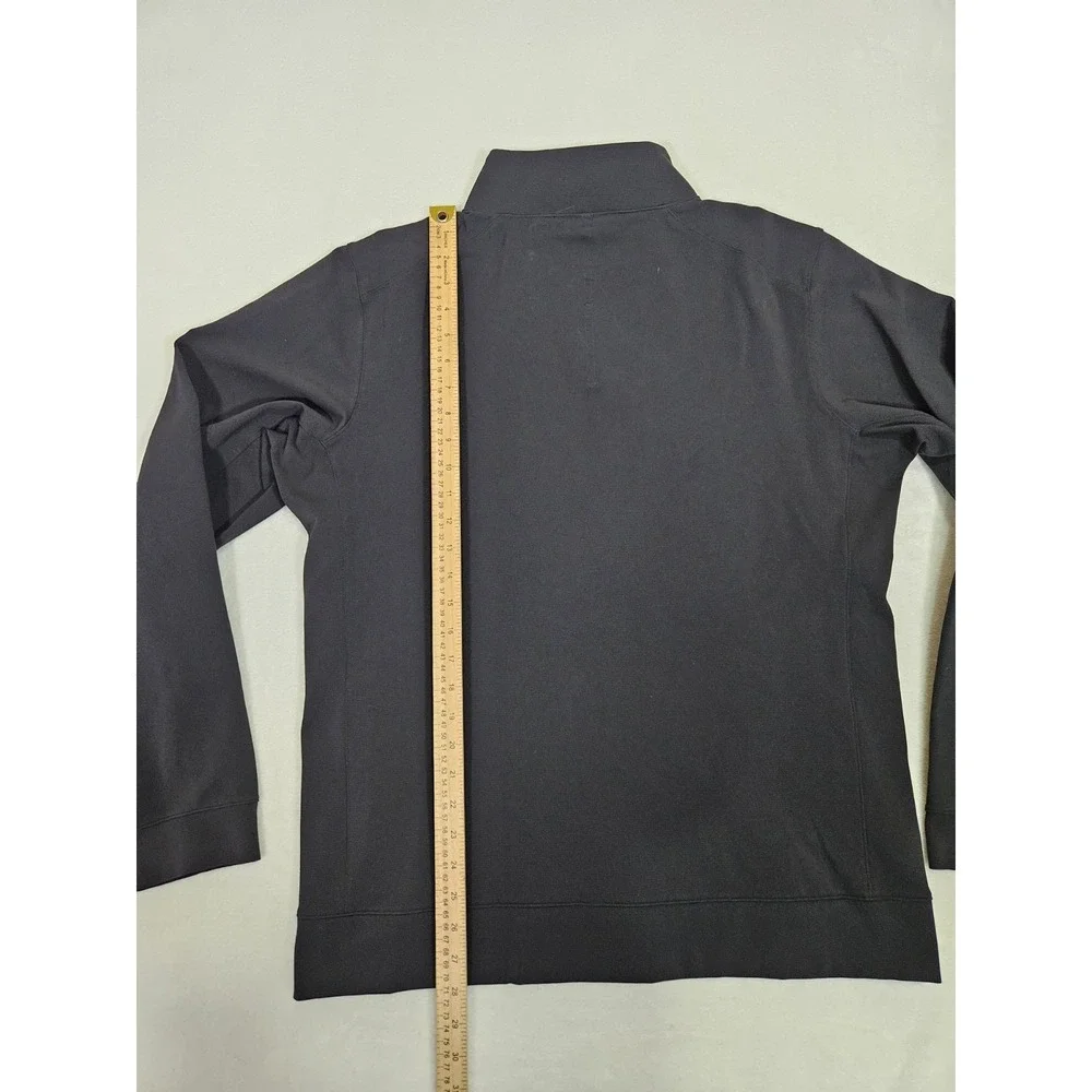 Lululemon Men's Sojourn Fleece Lined Full‎ Zip Black Jacket XL LOGO